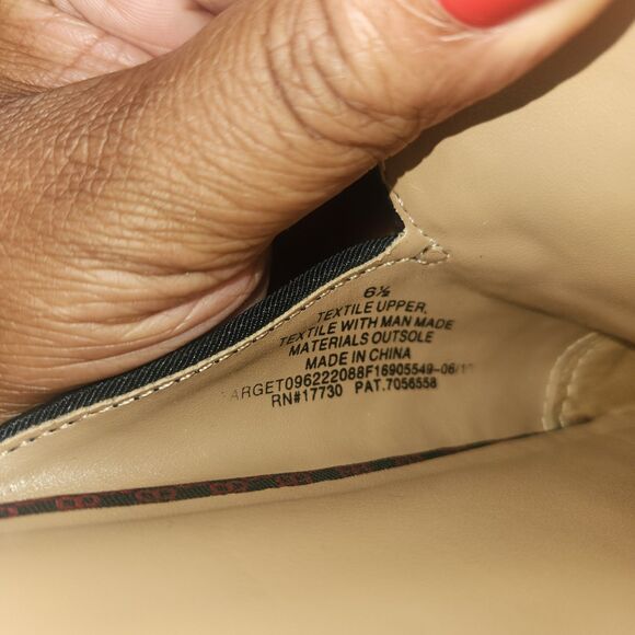 Women's Natalee Bow Backless Mules - A New Day Red/Blue Size 6.5 - Picture 6 of 6